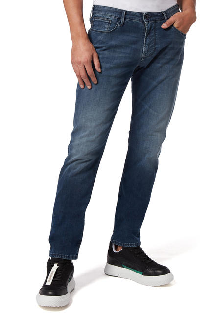 Medium Wash Slim-Fit Jeans